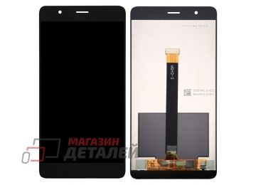 Дисплей (экран) в сборе с тачскрином для Huawei Honor V8 черный