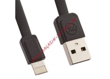 USB кабель WK 2 в 1 WDC-009 для Apple 8 pin, Micro USB черный