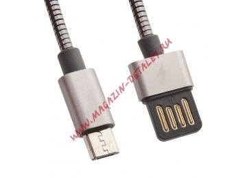 USB кабель WK Alloy WDC-039 Micro USB черный