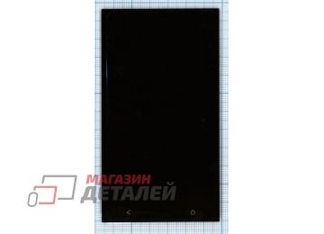 Дисплей (экран) в сборе с тачскрином для HTC One M7 черный