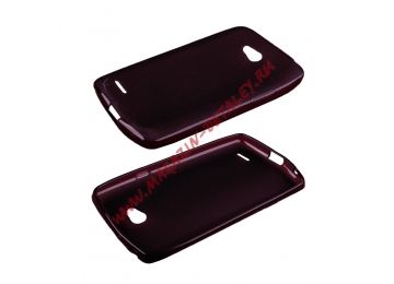 Силиконовый чехол для LG L80 черный матовый TPU Case