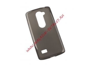 Силиконовый чехол для LG Leon H324 черный матовый TPU Case