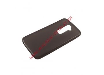 Силиконовый чехол для LG Optimus G2 черный матовый TPU Case