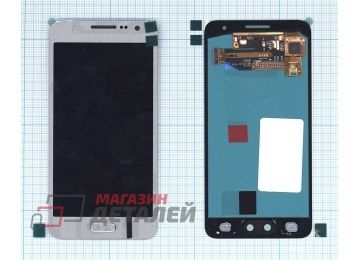 Дисплей (экран) в сборе с тачскрином для Samsung Galaxy A3 SM-A300F серебристый (Premium LCD)