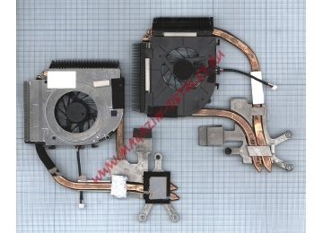Система охлаждения (радиатор) в сборе с вентилятором для ноутбука HP DV5, DV5T (AMD)