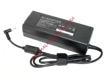 Блок питания (сетевой адаптер) OEM для ноутбуков Asus 19V 6.32A 120W 4.5x3.0 с иглой черный, с сетевым кабелем