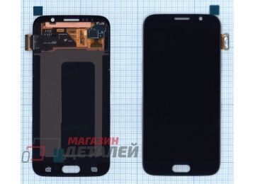 Дисплей (экран) в сборе с тачскрином для Samsung Galaxy S6 SM-G920F синий (TFT-совместимый с регулировкой яркости)