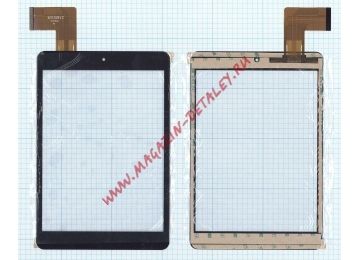 Сенсорное стекло (тачскрин) XN1308V2 (196.5х131 mm) черный