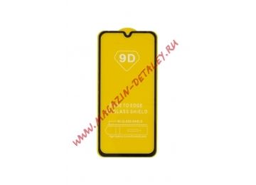 Защитное стекло для Samsung A01 Edge To Edge 9H Glass Shield 9D 0,3 мм (желтая подложка)