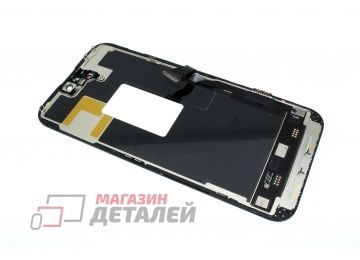 Дисплей (экран) в сборе с тачскрином для iPhone 14 Pro Max черный (Soft OLED, Full HD)