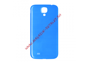 Задняя крышка аккумулятора для Samsung Galaxy S4 i9500 синяя глянцевая