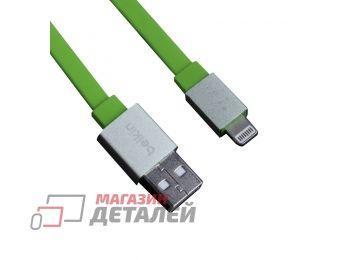 USB Дата-кабель "Belkin" для Apple Lightning 8-pin плоский (AV10026tt03) 1.2 м (зеленый)