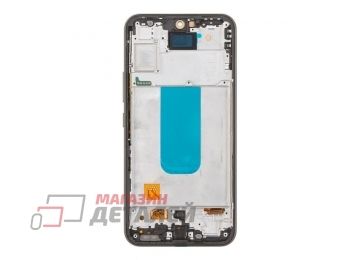 Дисплей (экран) в сборе с тачскрином для Samsung Galaxy A54 SM-A546 черный с рамкой (Incell)