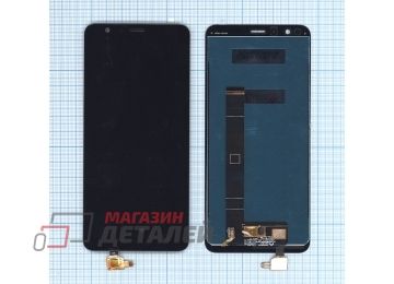 Дисплей (экран) в сборе с тачскрином для Asus ZenFone Max Plus (M1) черный