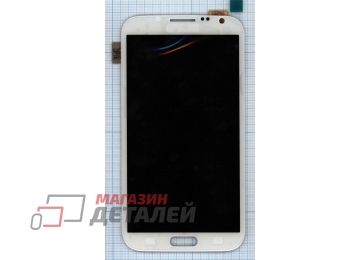 Дисплей (экран) в сборе с тачскрином для Samsung Galaxy Note 2 GT-N7100 белый