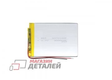 Аккумулятор универсальный 4x70x100 мм 3.8V 3000mAh Li-Pol (2 pin)