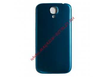 Задняя крышка аккумулятора для Samsung Galaxy S4 i9500  голубая металлическая