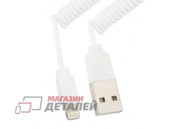 USB кабель REMAX RC-117i Lightning 8-pin пружина (белый)