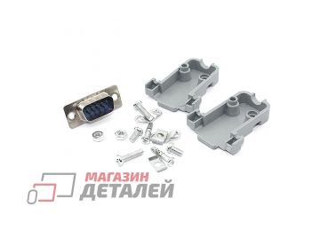 Сборный штекер RS232 DB9 папа