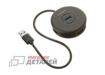 USB Хаб Earldom ET-HUB13 4xUSB 2.0 с разъём MicroUSB для дополнительного питания (черный)