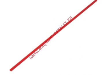 Термоусадочная трубка Rexant 1,5/0,75 мм красная (1м) 20-1504