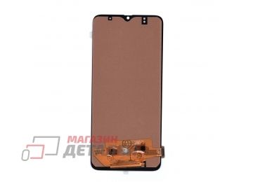 Дисплей (экран) в сборе с тачскрином для Samsung Galaxy A70 SM-A705FD черный без сканера отпечатка пальца (TFT-совместимый)