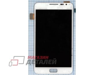 Дисплей (экран) в сборе с тачскрином для Samsung Galaxy Note 1 GT-N7000 белый