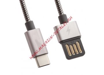 USB кабель WK Alloy WDC-039 USB Type-C черный