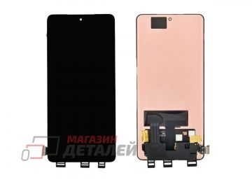Дисплей (экран) в сборе с тачскрином для Realme GT6 (RMX3851) черный (Premium LCD)