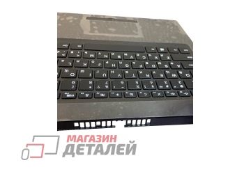 Клавиатура (топ-панель) для ноутбука Lenovo 310-15ISK черная c черным топкейсом (с дефектом)