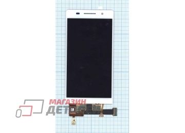 Дисплей (экран) в сборе с тачскрином для Huawei Ascend P6 белый