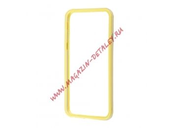 Чехол (накладка) LP Bumpers для Apple iPhone 6, 6s, желтый, прозрачный
