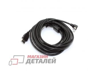 Кабель USB 2.0 на USB-B угол вниз 5 м