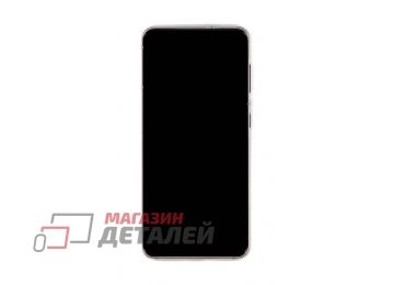 Дисплей (экран) в сборе с тачскрином для Samsung Galaxy S21 5G SM-G991B фиолетовый с рамкой (Premium LСD)