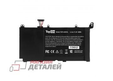 Аккумулятор TopOn для ноутбука Asus S551, R553L, V551 11.4V 4110mAh