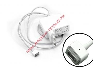 Блок питания (сетевой адаптер) REPLACEMENT для ноутбуков Apple 16.5V 3.65A 60W MagSafe T-shape белый, в розетку