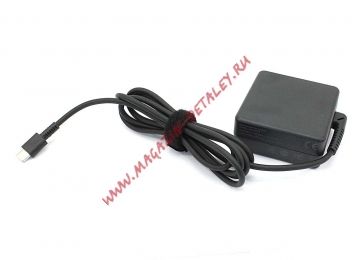 Блок питания (сетевой адаптер) OEM для ноутбуков Toshiba 5-20V 2.25-3A 45W Type-C черный, в розетку