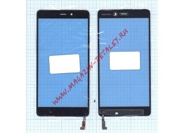 Сенсорное стекло (тачскрин) для Xiaomi Mi Note черное