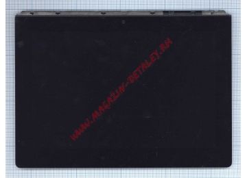 Дисплей (экран) в сборе с тачскрином для Sony Xperia Tablet S 2nd черный с рамкой