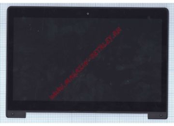 Экран в сборе (матрица+тачскрин) для Asus S400 черный с рамкой
