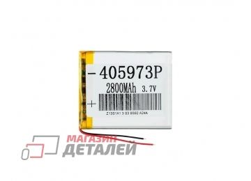 Аккумулятор универсальный 4x59x73 мм 3.8V 2800mAh Li-Pol (2 Pin)