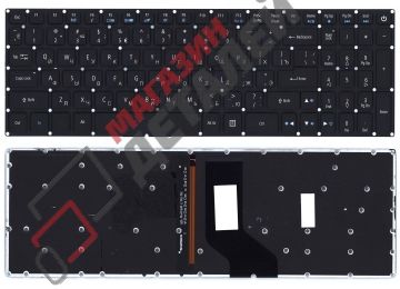 Клавиатура для ноутбука Acer Aspire VN7-593G черная с подсветкой