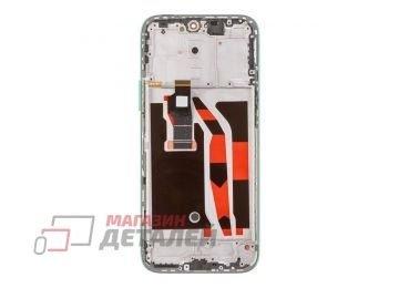 Дисплей (экран) в сборе с тачскрином для Huawei Honor X8b (LLY-LX1) зеленый с рамкой (Premium LCD)