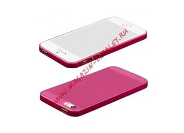 Защитная крышка OZAKI 0,3 мм + защитная пленка для Apple iPhone 5, 5s, SE красная