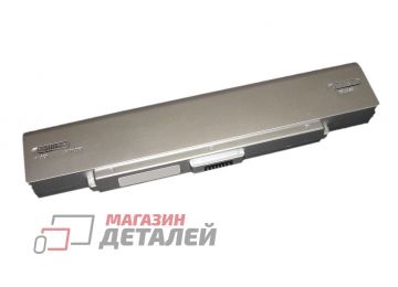 Аккумулятор OEM (совместимый с VGP-BPS9, VGP-BPL10) для ноутбука Sony Vaio VGN-CR 10.8V 4800mAh серебристый