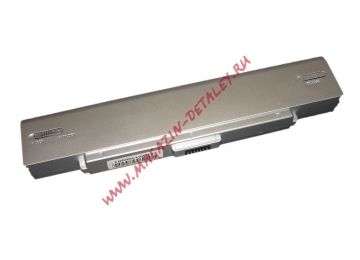 Аккумулятор OEM (совместимый с VGP-BPS9, VGP-BPL10) для ноутбука Sony Vaio VGN-CR 10.8V 4800mAh серебристый