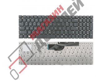 Клавиатура для ноутбука Samsung 300E5A, 300V5A, 305V5A черная без рамки, английские буквы