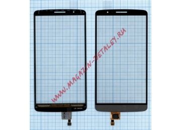 Сенсорное стекло (тачскрин) для LG G3 d850 d851 d855 vs985 ls990 черный silver