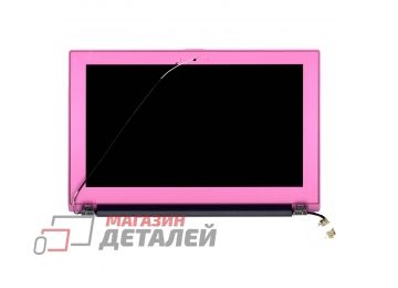 Крашка ноутбука в сборе с матрицей для Asus UX21E сиреневая (разрешение HD)