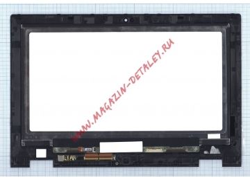 Экран в сборе (матрица LP116WH6(SP)(A2) + тачскрин) для Dell Inspiron 11 3147 черный с рамкой